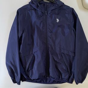 NWOT US Polo Assn. Women's Essential Hooded Rain Jacket